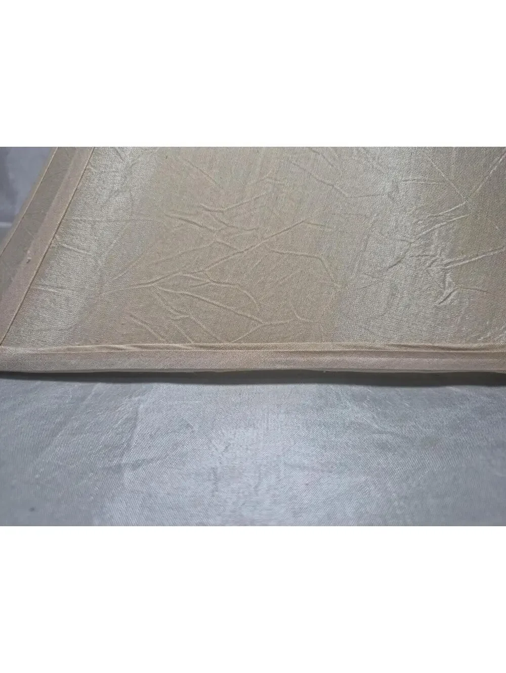 Square Bell Inverted Textured Ivory Corner Lamp Shade 13